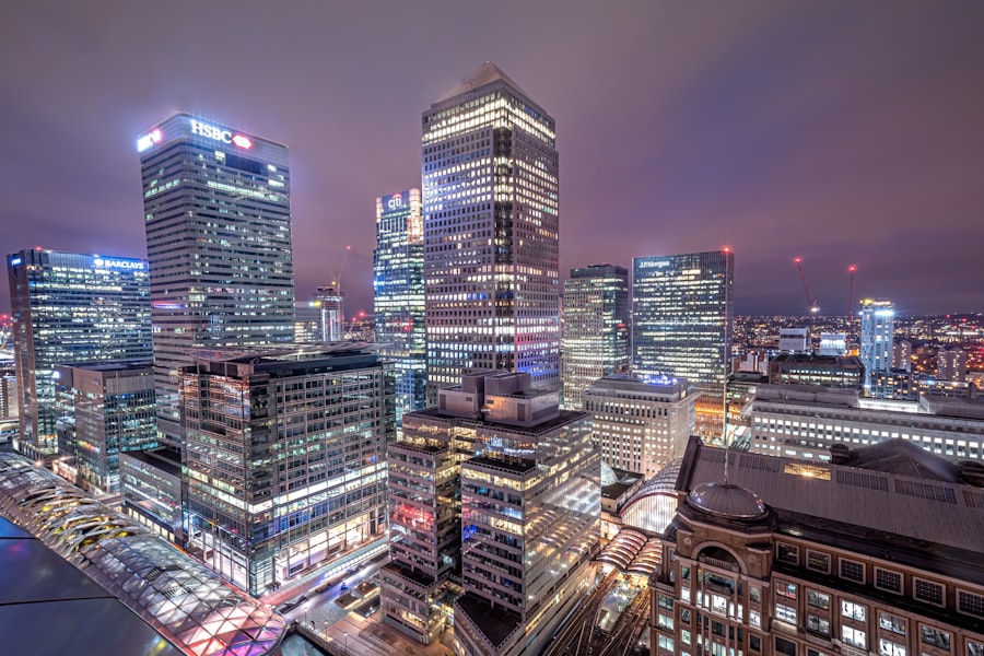 Chauffeur service in Canary Wharf, London